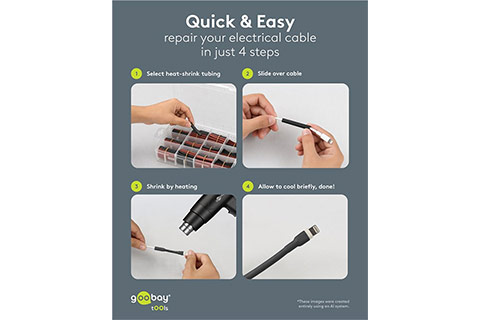 Heat shrink tube box set, 560 pcs. (45 mm.) - Lifestyle
