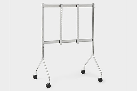 Moon Rollin´ TV stand with wheels - Chrome