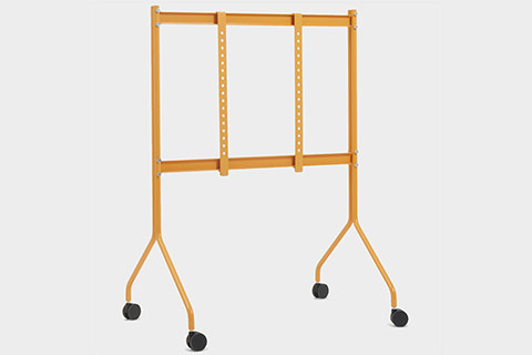Pedestal Moon Rollin´ TV stand with wheels - Apricot