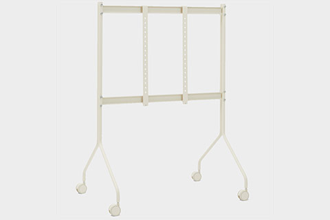 Pedestal Moon Rollin´ TV stand with wheels - Pearl