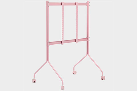 Pedestal Moon Rollin´ TV stand with wheels - Bubble Gum