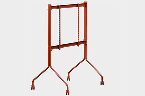 Pedestal Moon Rollin´ TV stand with wheels - Burning Red