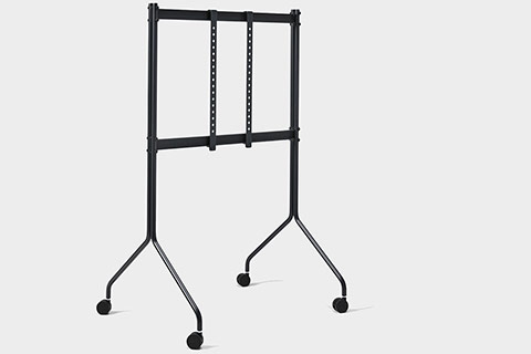 Pedestal Moon Rollin´ Tall TV stand with wheels - Charcoal