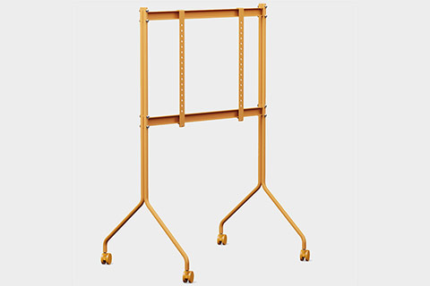 Pedestal Moon Rollin´ Tall TV stand with wheels - Apricot