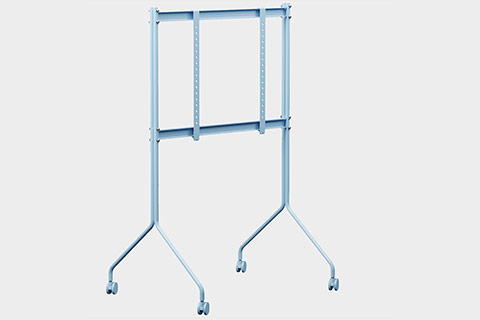 Pedestal Moon Rollin´ Tall TV stand with wheels - Powder Blue