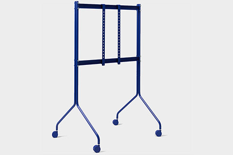 Pedestal Moon Rollin´ Tall TV stand with wheels - Ultra Marine