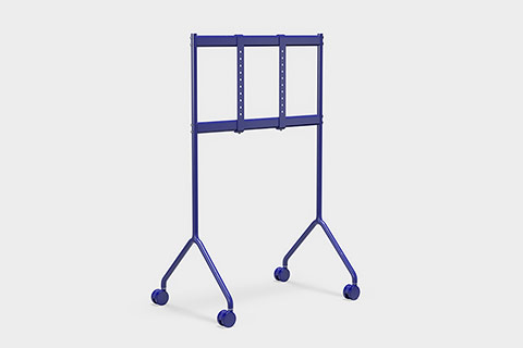 Pedestal Moon Light TV stand with wheels - Ultra Marine