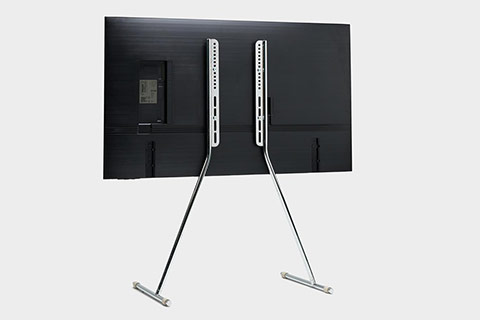 Pedestal Viva TV Stand - Chrome