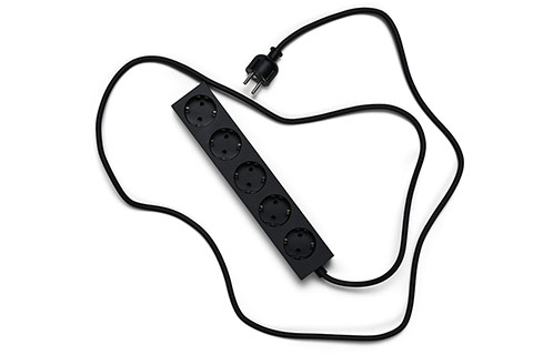 Power Beam Magnetic 5-Outlet Power Strip Without Earth - Charcoal