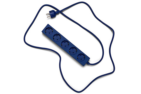 Pedestal Power Beam Magnetic 5-Outlet Power Strip Without Earth - Ultra Marine