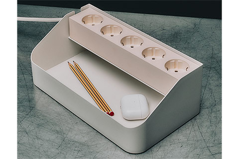 Pedestal Power Beam Magnetic 5-Outlet Power Strip Without Earth - Lifestyle