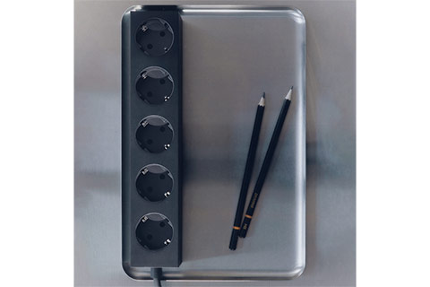 Pedestal Power Beam Magnetic 5-Outlet Power Strip Without Earth - Lifestyle