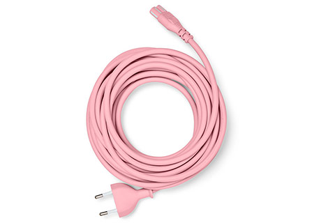 Pedestal Power Cable Euro Plug Power Cable (CEE7/16 – C7) - Bubble Gum