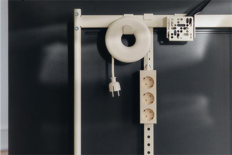 Pedestal Cable Bagel Cable holder for  stands - Lifestyle