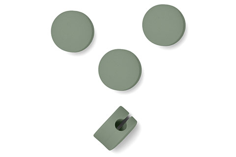 Pedestal Cable Dots - Mossy Green