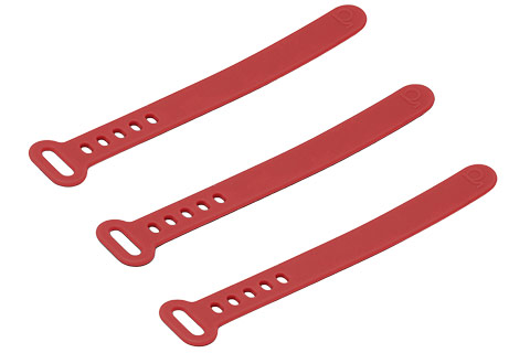 Pedestal Cable Ties - Burning Red
