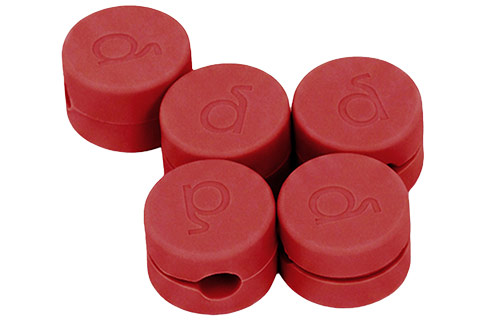 Pedestal Cable Clips - Burning Red