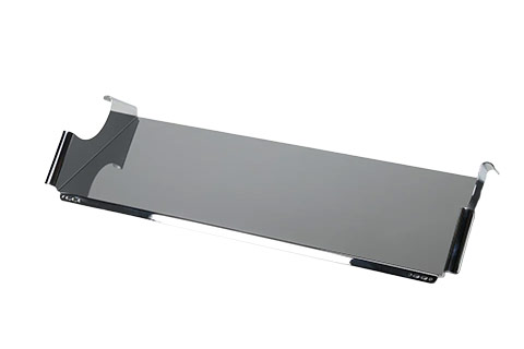Pedestal Moon Tray Shelf - Chrome