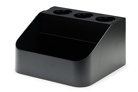 Pedestal Power Bar Tray - Charcoal