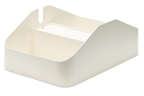 Pedestal Power Bar Tray Double. - Pearl