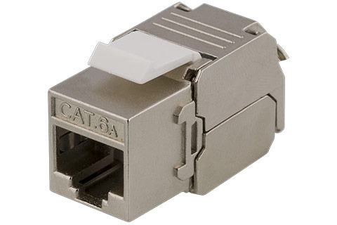 Keystone RJ45 CAT 6A, STP, Tooless Clamp