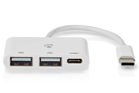 USB Hub | 480 Mbps (2x USB A, 1x USB C)