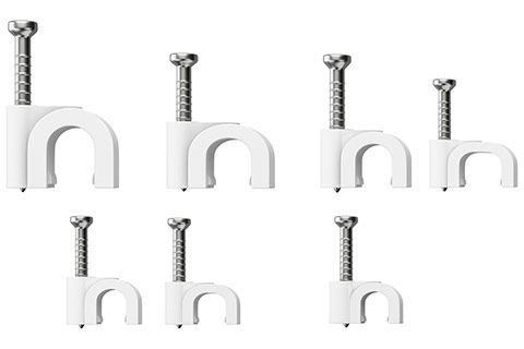 cable clamp, 700 pack | White