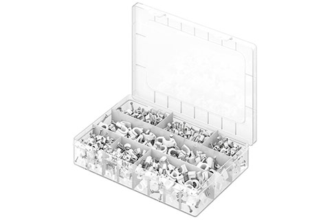 cable clamp, 700 pack | White