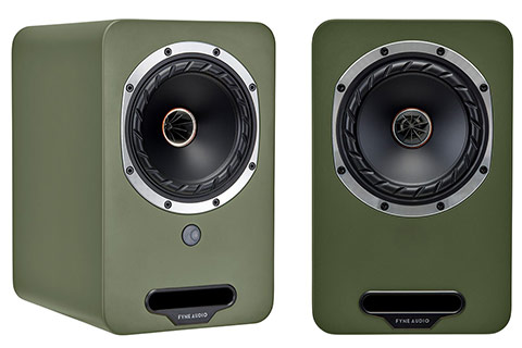 Fyne Audio Cubitt 5 compact speakers - Green