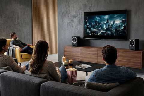 Fyne Audio Cubitt 5 compact speakers - Lifestyle
