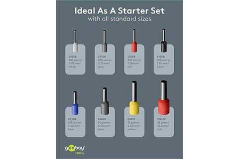 Wire end ferrule set, 1200 pcs - Lifestyle