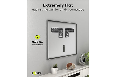 TV wall mount ultraslim FIXED (XL) (43–100) - Lifestyle