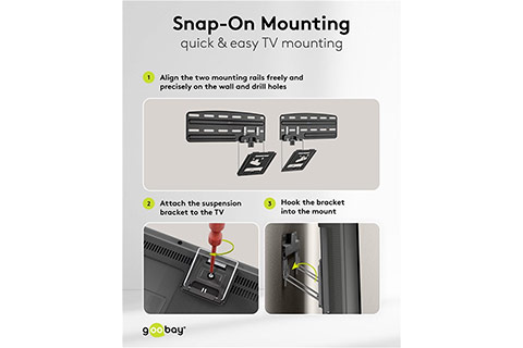 TV wall mount ultraslim FIXED (XL) (43–100) - Lifestyle
