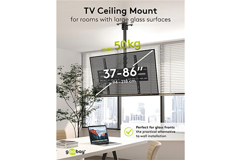 TV ceiling mount (XL) (37–86) - Lifestyle