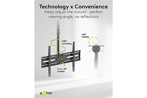 TV ceiling mount (XL) (37–86) - Lifestyle