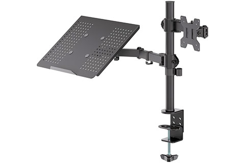 Monitor Desk Mount with Laptop Arm