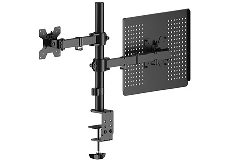 Monitor Desk Mount with Laptop Arm