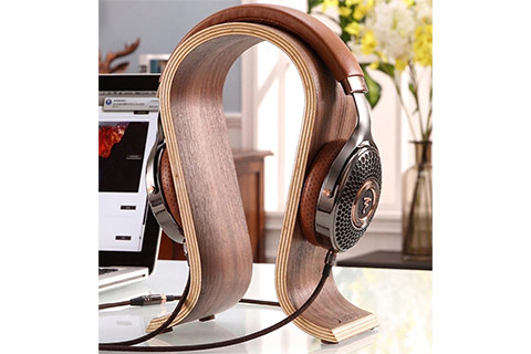 NorStone Wooden Headphone Stand | Walnut Veneer - Lifestyle