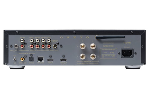 Onkyo Muse Y-50 Network Receiver (2x 125W, 8 Ohm) - Black - Back