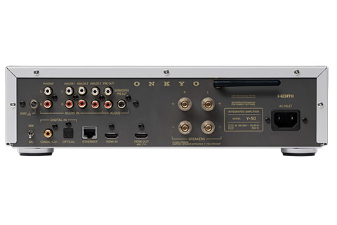 Onkyo Muse Y-50 Network Receiver (2x 125W, 8 Ohm) - Silver - Back
