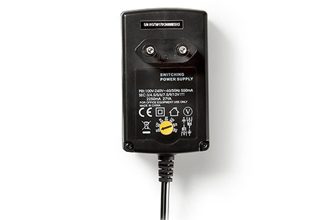 3 to 12V DC Power supply (2250 mA)