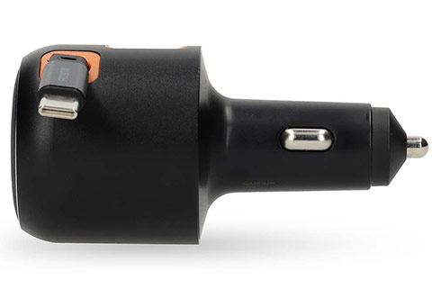 Dual USB-C, USB-A 12V & 24V car charger (PD 30W)