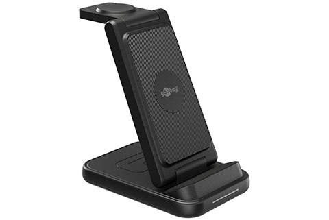 3-in-1 Wireless Qi Charger (USB-C, 15W)