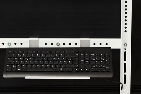 Pedestal Keyboard Mount - Lifestyle
