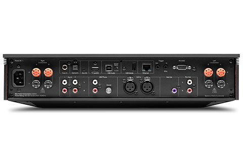 Cambridge Audio EVO 300 stereo streaming amplifier (2x 300W, 8 Ohm) - Back