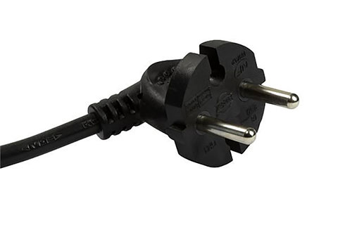 LogiLink 3 plugs without ground for flat plugs (Switch) - Black