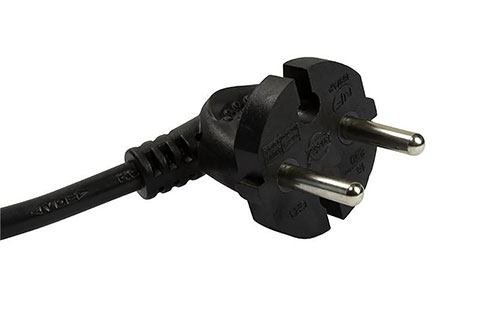 LogiLink 6 plugs without ground for flat plugs (Switch) - Black