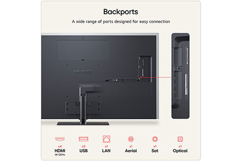 LG C6 OLED evo 4K Smart TV with stand - Lifestyle