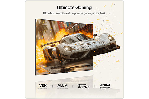 LG C6 OLED evo 4K Smart TV with stand - Lifestyle
