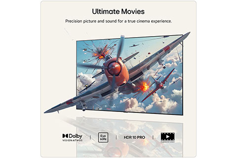 LG C6 OLED evo 4K Smart TV with wall bracket - Lifestyle